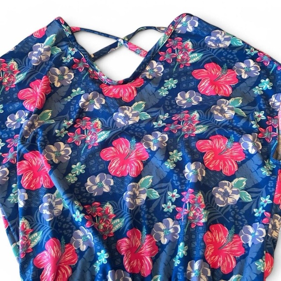 Tween High-Low Hemline Dress with Shorts - Size 14 💓🩵🌸🌺 - Picture 6 of 8